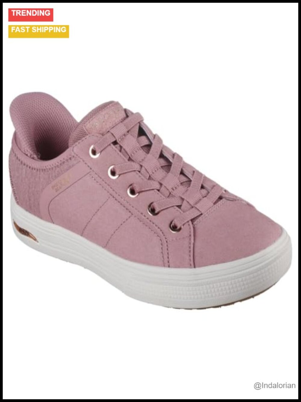 Skechers Arch Fit Slip-Ins Hands Free Vegan Canvas Sneakers